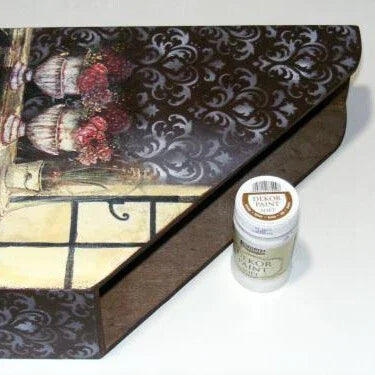 Pentart Dekor Paint Chalky Duoset 2 x 100 ml – Set 1 in Weiß & Schwarz. - Bastelschachtel - Dekor Paint Chalky 100ml - PEN-BUND-CHA1