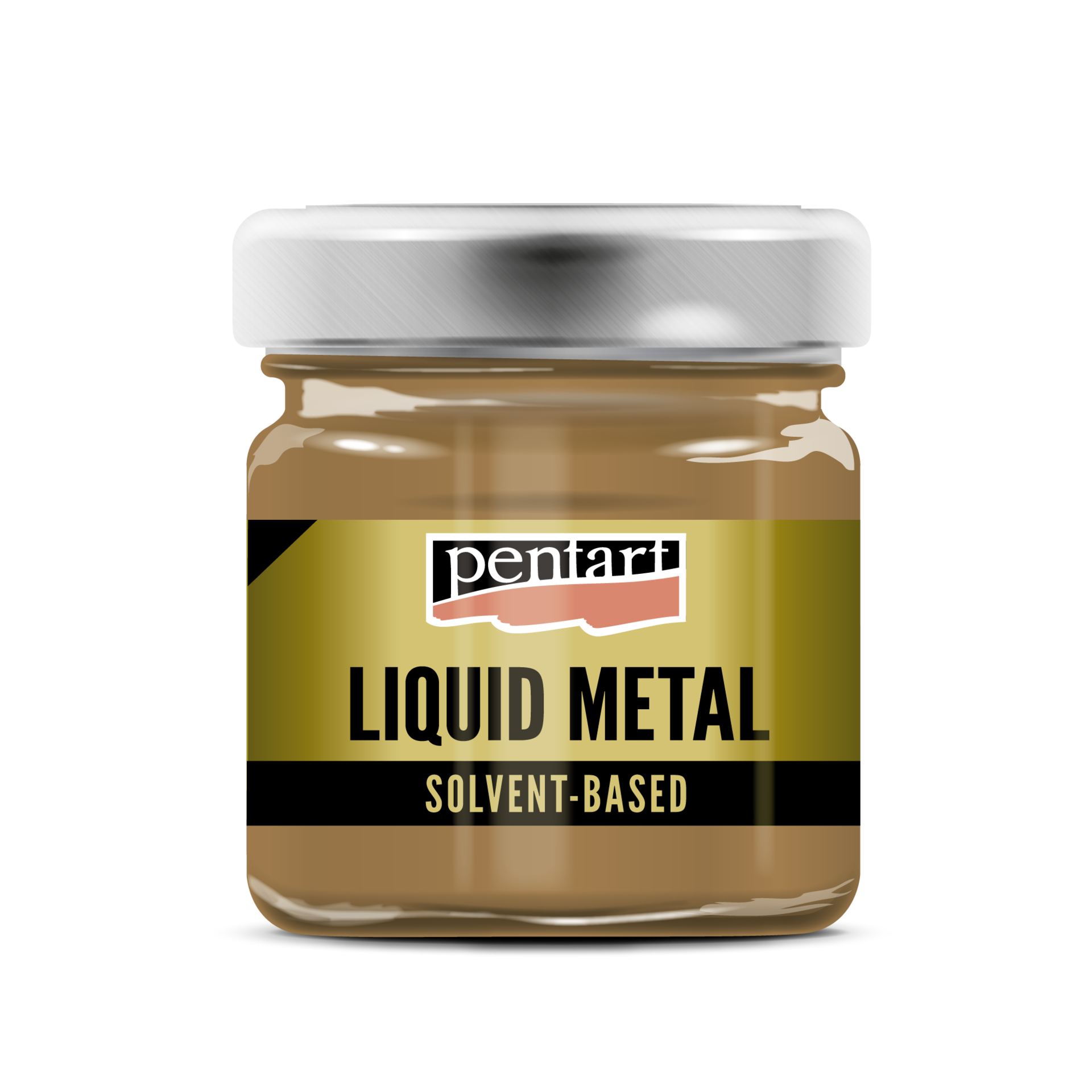 Flüssiges Metall 30ml - antikgold - Bastelschachtel