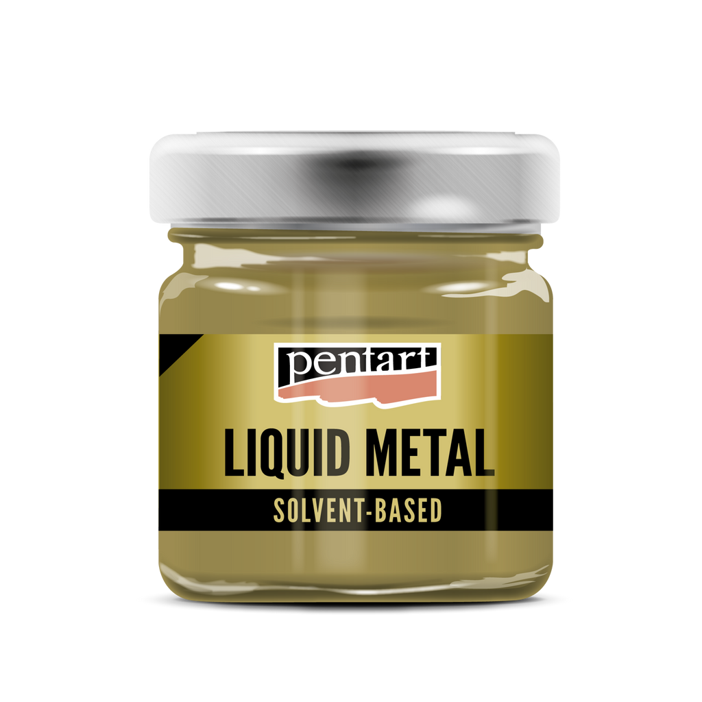 Flüssiges Metall 30ml - gold - Bastelschachtel