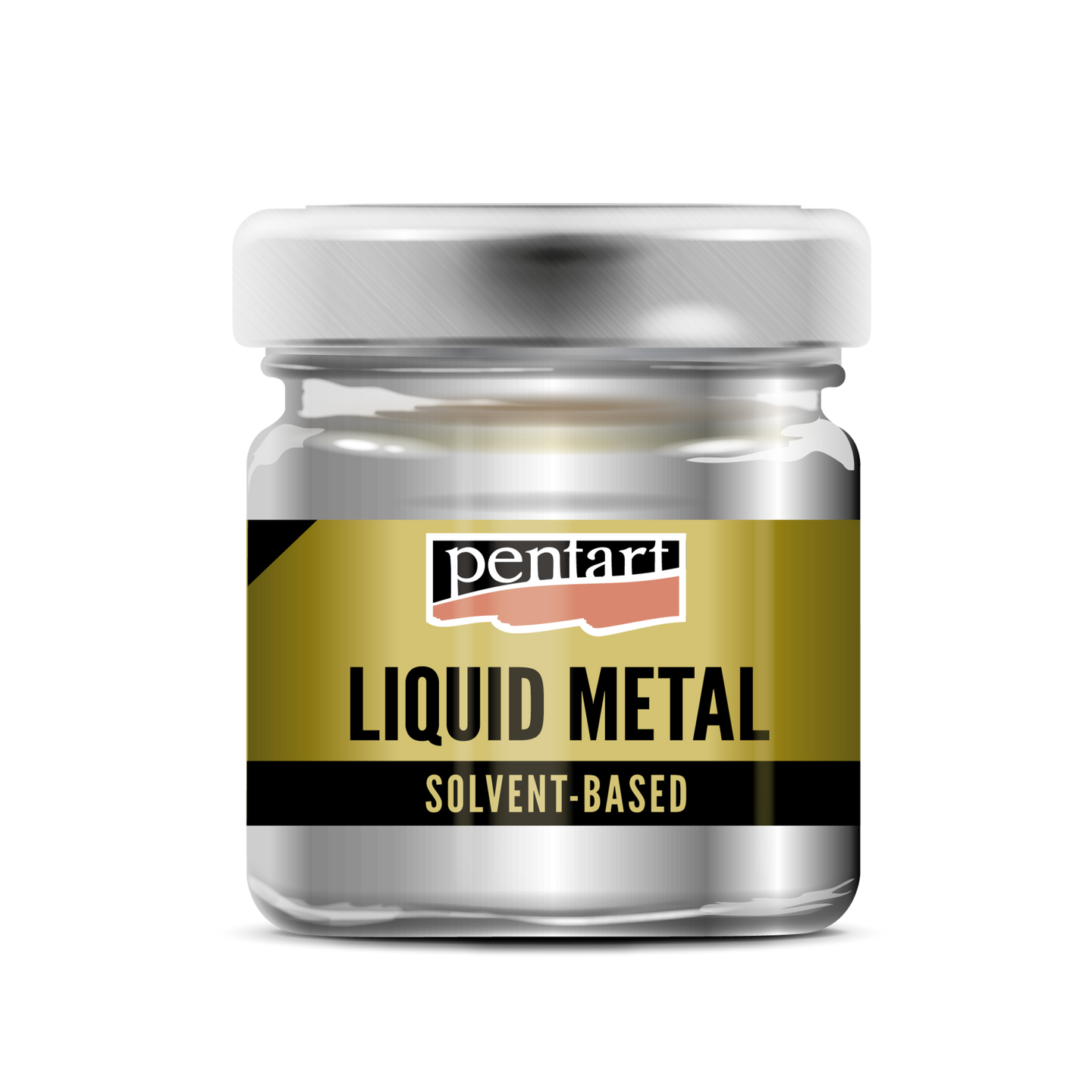 Flüssiges Metall 30ml - silber - Bastelschachtel