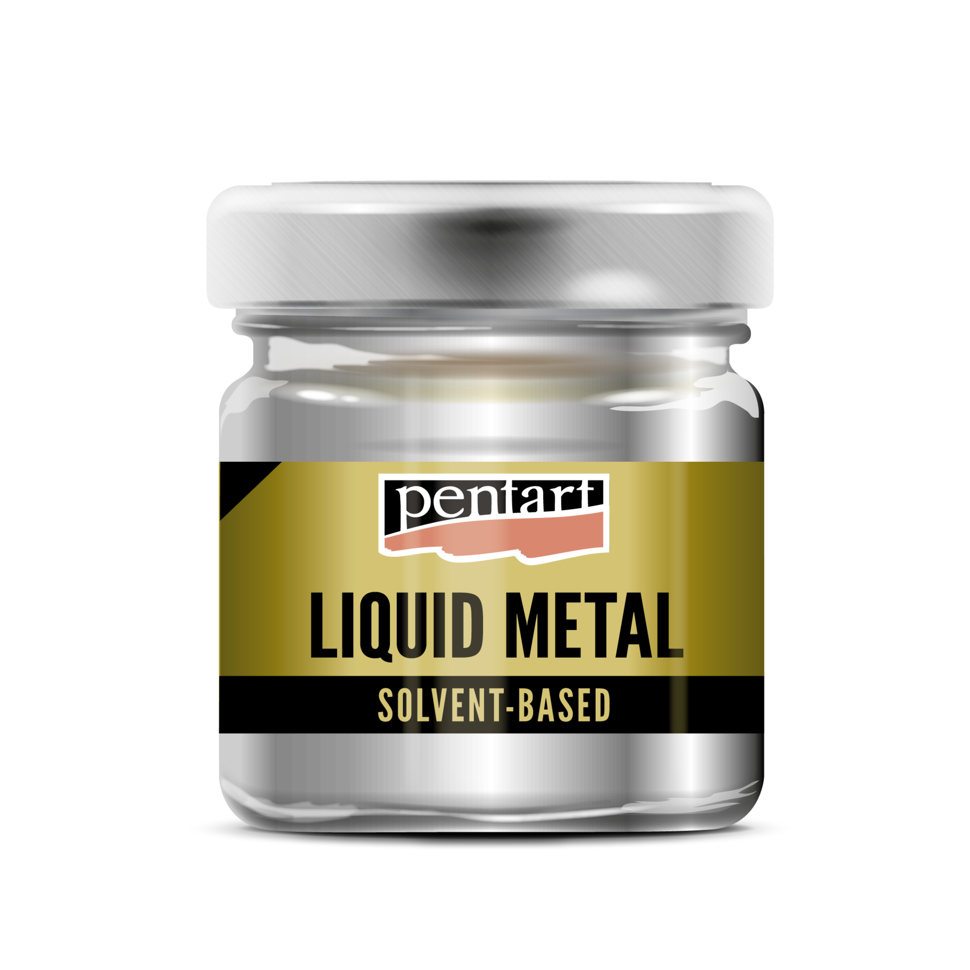 Flüssiges Metall 30ml - silber - Bastelschachtel