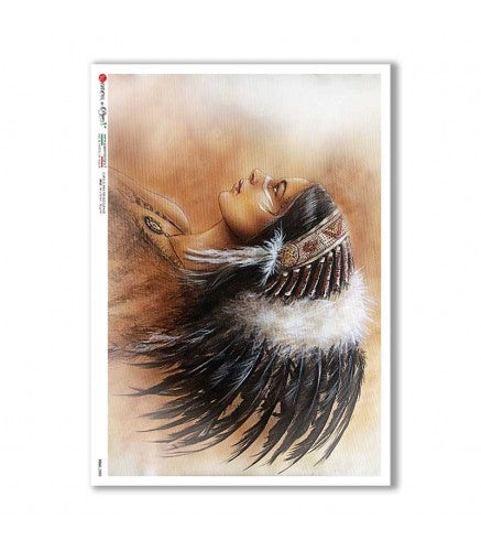 FOLK-0088. Rice Paper ethnic for decoupage.