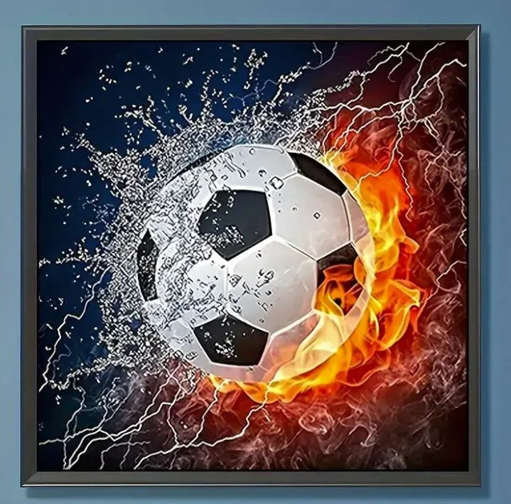 Fußball DIY Diamantmalerei - Bastelschachtel