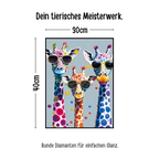 Giraffen DIY Diamantmalerei - Bastelschachtel