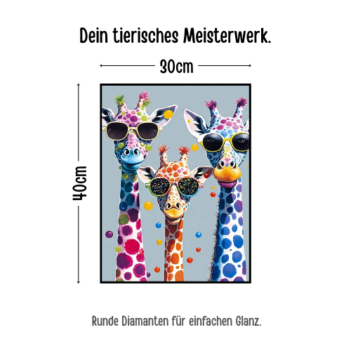 Giraffen DIY Diamantmalerei - Bastelschachtel