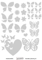 Glasätzpaste im Set mit Schablonen und Verdünner - all in one - Bastelschachtel