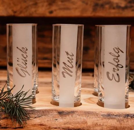 Glasätzpaste im Set mit Schablonen und Verdünner - all in one - Bastelschachtel