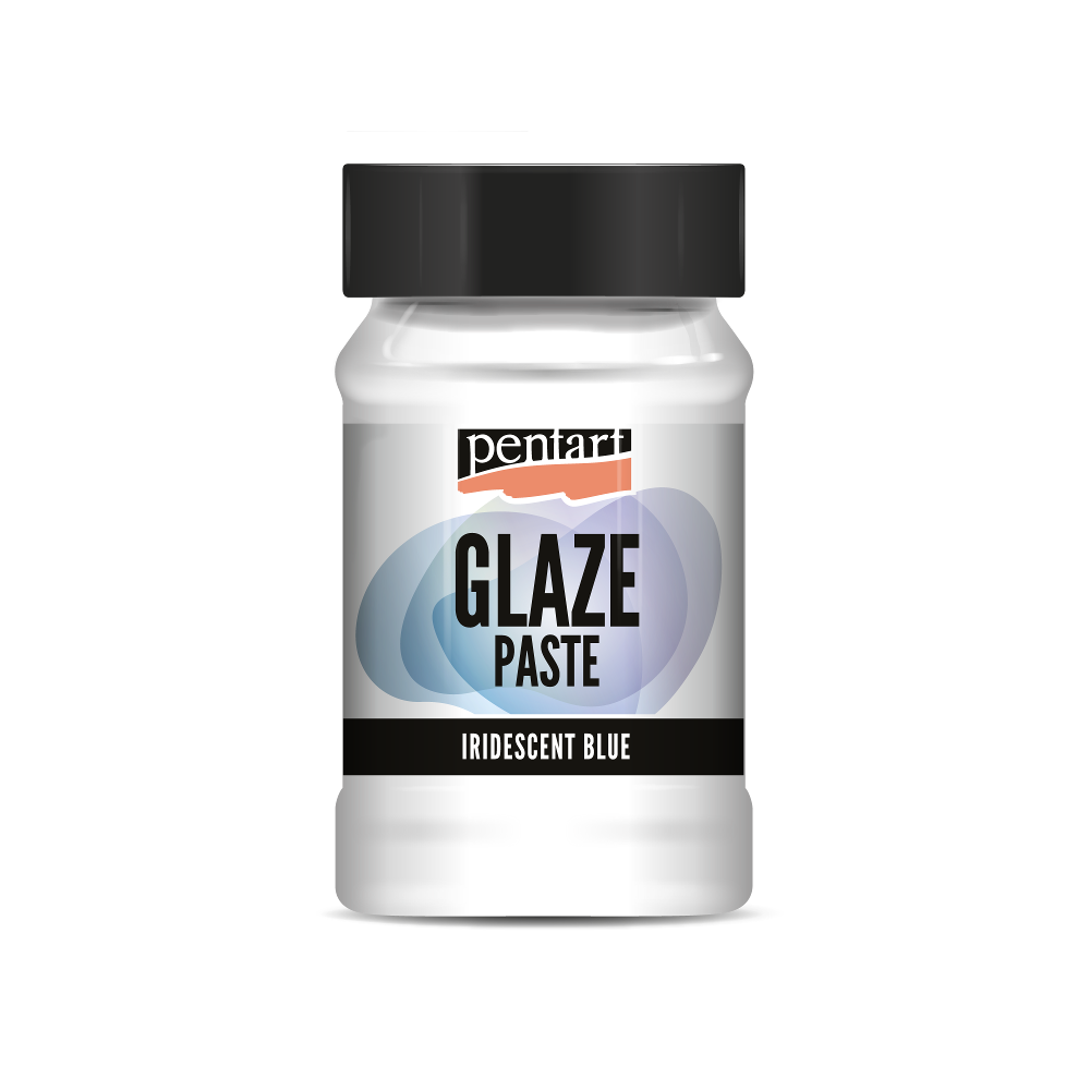 Pentart Glaze paste (Glasurpaste) irisierend blau 100 ml