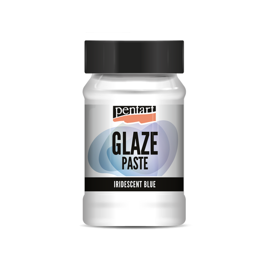 Pentart Glaze paste (Glasurpaste) irisierend blau 100 ml