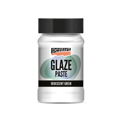 Pentart Glaze paste (Glasurpaste) irisierend grün  100 ml