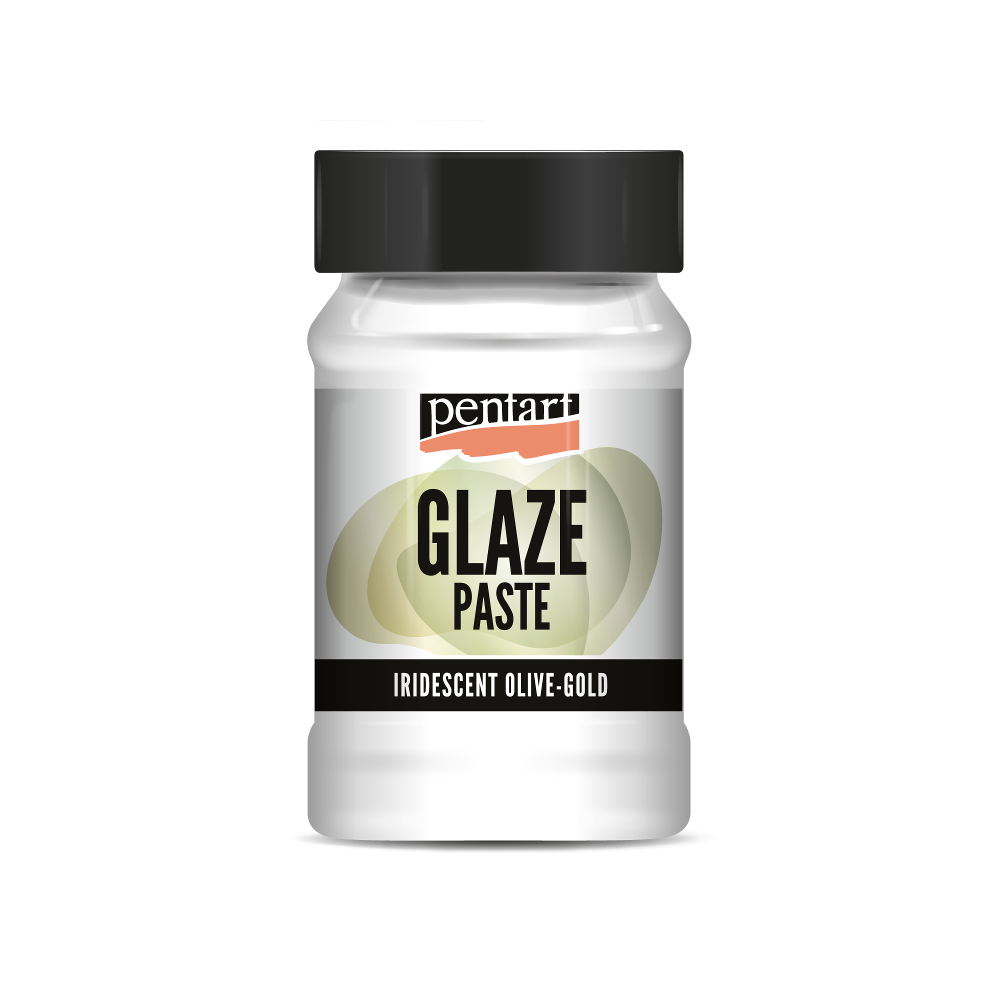 Pentart Glaze paste (Glasurpaste) irisierend olive-gold 100 ml