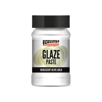 Pentart Glaze paste (Glasurpaste) irisierend olive-gold 100 ml