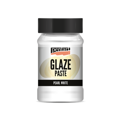 Pentart Glaze paste (Glasurpaste) pearl white 100 ml