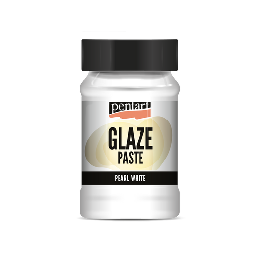 Pentart Glaze paste (Glasurpaste) pearl white 100 ml