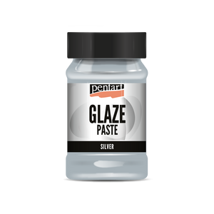 Pentart Glaze paste (Glasurpaste) silber 100 ml