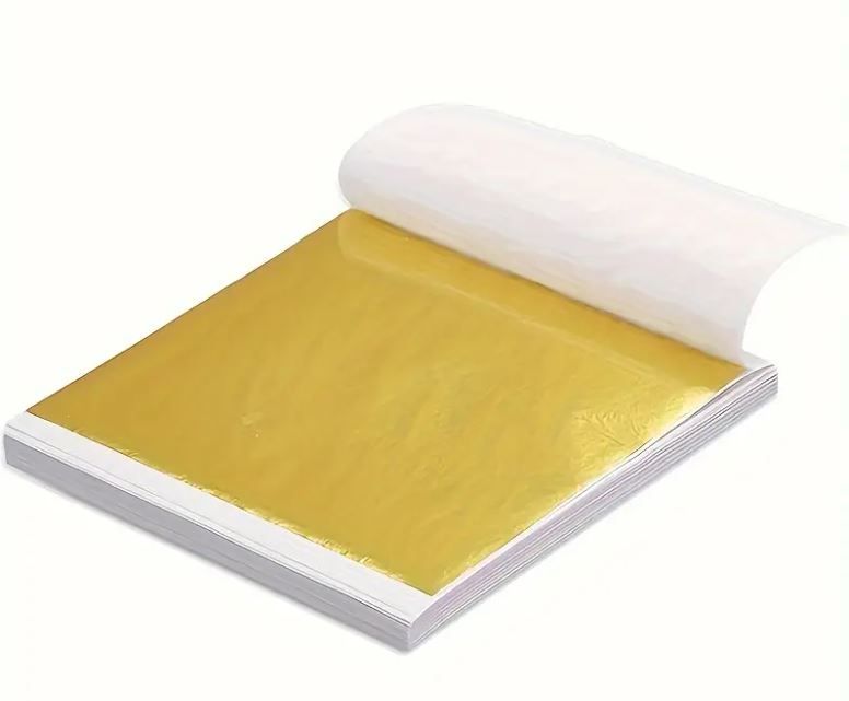 Goldpapier 100 Stück - Bastelschachtel