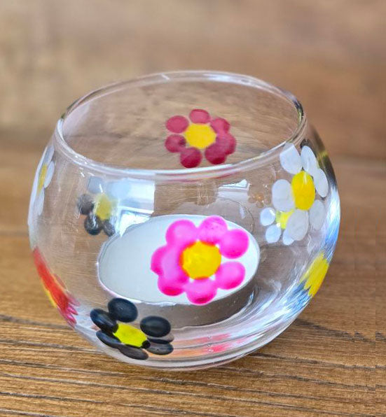Handbemalter Teelichthalter mit Wunschtext – Personalisierbares Geschenk & Deko-Unikat – Für Geburtstag, Hochzeit, Erinnerungen & besondere Momente - Bastelschachtel