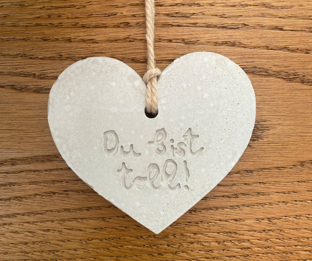 Handgemachte Deko "Herzstück zum Aufhängen" - Charmantes Mitbringsel - Bastelschachtel