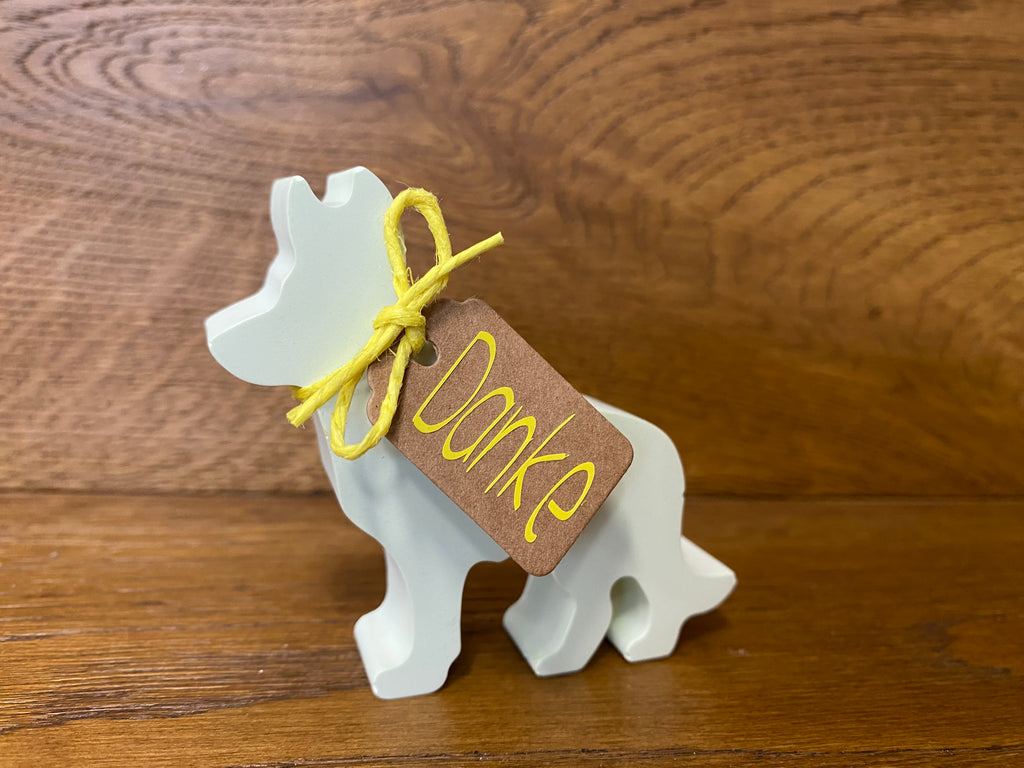 Handgemachte Deko "Hund" - Charmantes Dekorationsstück mit Liebe zum Detail - Bastelschachtel