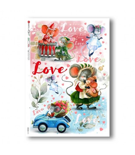 HOLIDAY-0110. Holiday Rice Paper for decoupage.