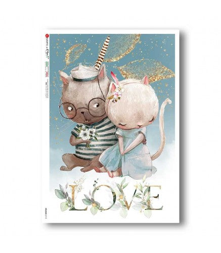 HOLIDAY-0113. Holiday Rice Paper for decoupage.