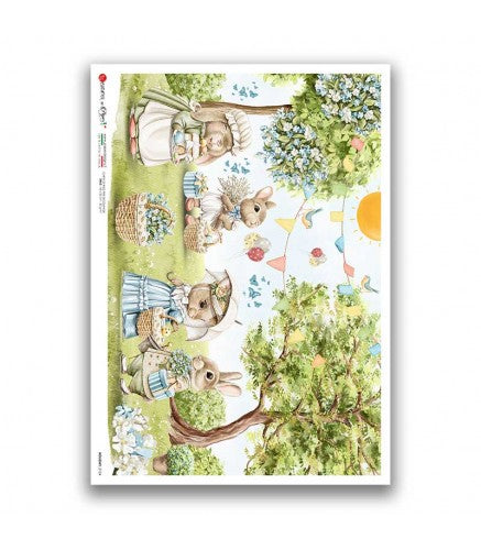 HOLIDAY-0124. Holiday Rice Paper for decoupage.