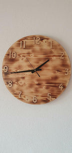 Holz Ziffer Set für Uhr - 4,5cm - Bastelschachtel