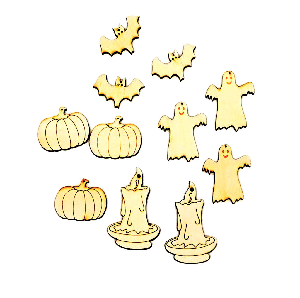 Holzfiguren Set - Halloween - Bastelschachtel