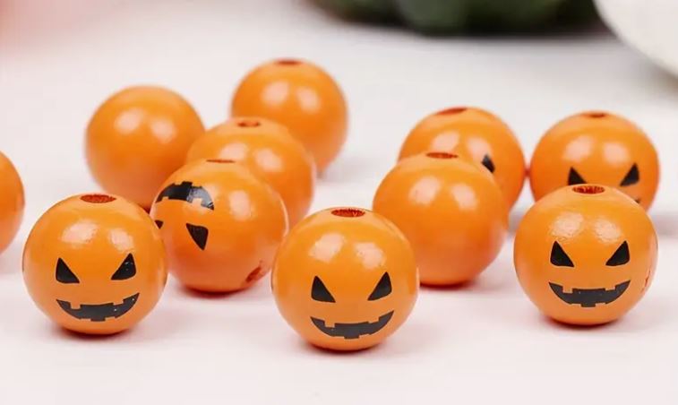 Holzperlen - Halloween Ø20 mm - Bastelschachtel