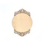 Holzplatte rund 10cm 2-er Set - Spitze - Bastelschachtel
