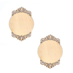 Holzplatte rund 10cm 2-er Set - Spitze - Bastelschachtel