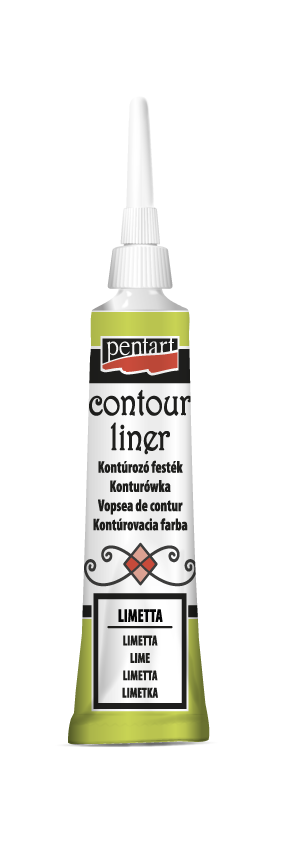 Pentart Konturenfarbe universell - lime