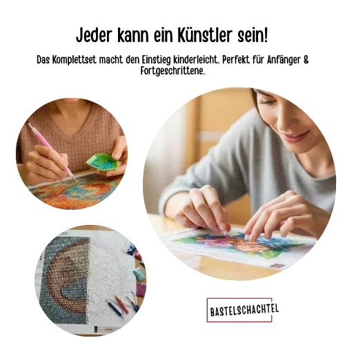 Kaninchen DIY Diamantmalerei - Bastelschachtel