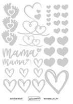 Klebeschablonen im Set A6 Frühling - Bastelschachtel