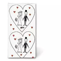 Motivtaschentuch Just Married