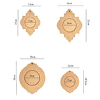 MDF Holzrahmen Set gemischt 4er - Bastelschachtel