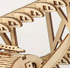 Miniatur Flügel Flugzeug 3D Holzpuzzle - Bastelschachtel