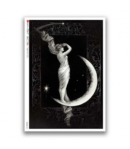 NOUVEAU-0042. Art nouveau Rice Paper for decoupage.