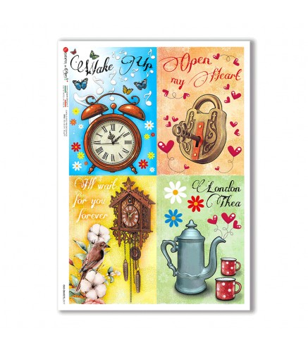 OLD OBJECTS-0017. Old objects Rice Paper for decoupage.