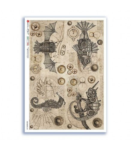 OLD OBJECTS-0029. Old objects Rice Paper for decoupage.