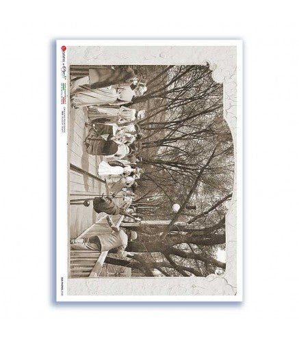 OLD-PHOTOS-0103. Victorian Rice Paper for decoupage.