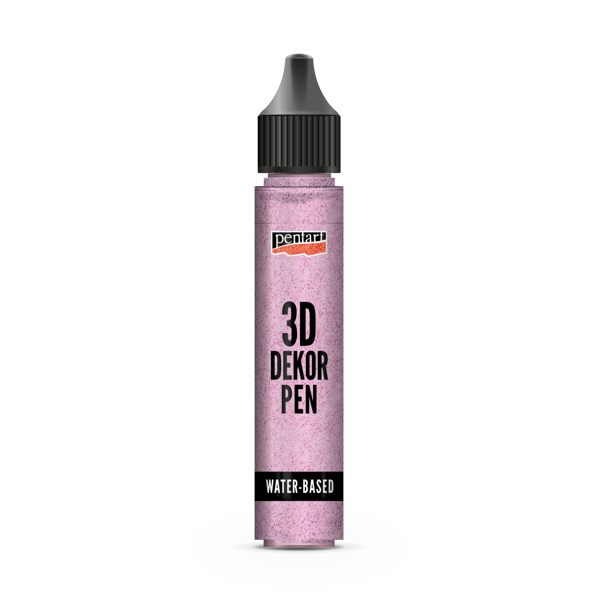 Pentart 3D Decor Pen 30ml - glitter silberrosa - Bastelschachtel