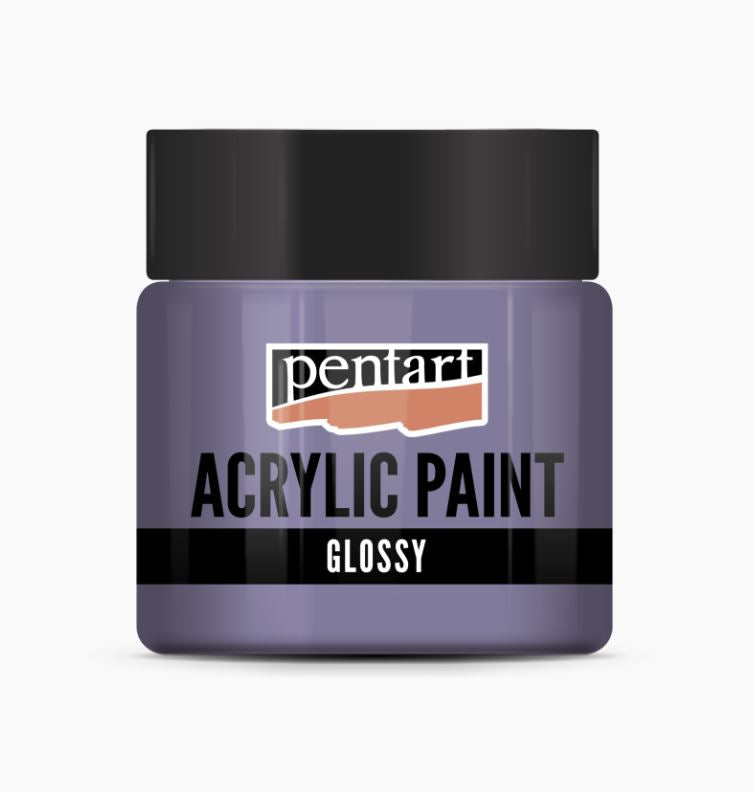 Pentart Acrylfarbe glänzend 50ml - hellviolett - Bastelschachtel