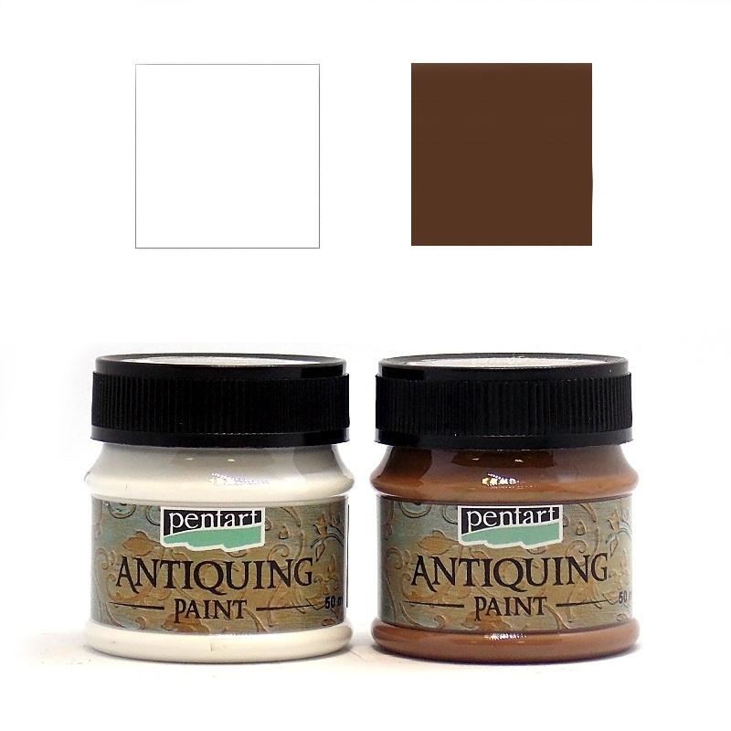 Pentart Antikfarbe 2x50ml - Set 1.