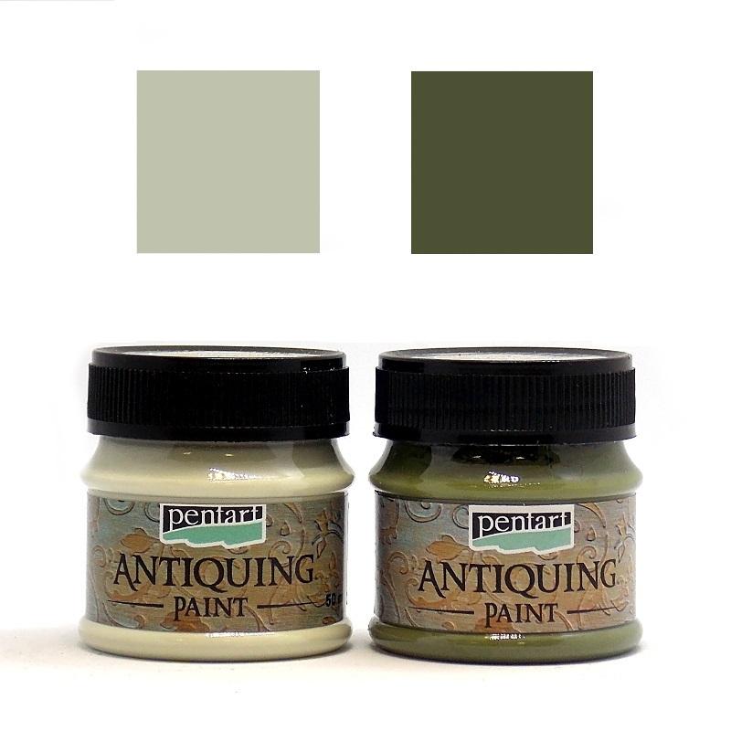 Pentart Antikfarbe 2x50ml - Set 4.