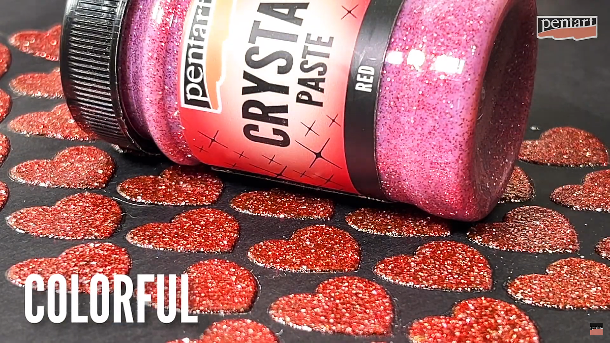 Pentart Crystal paste 100ml - gold - Bastelschachtel