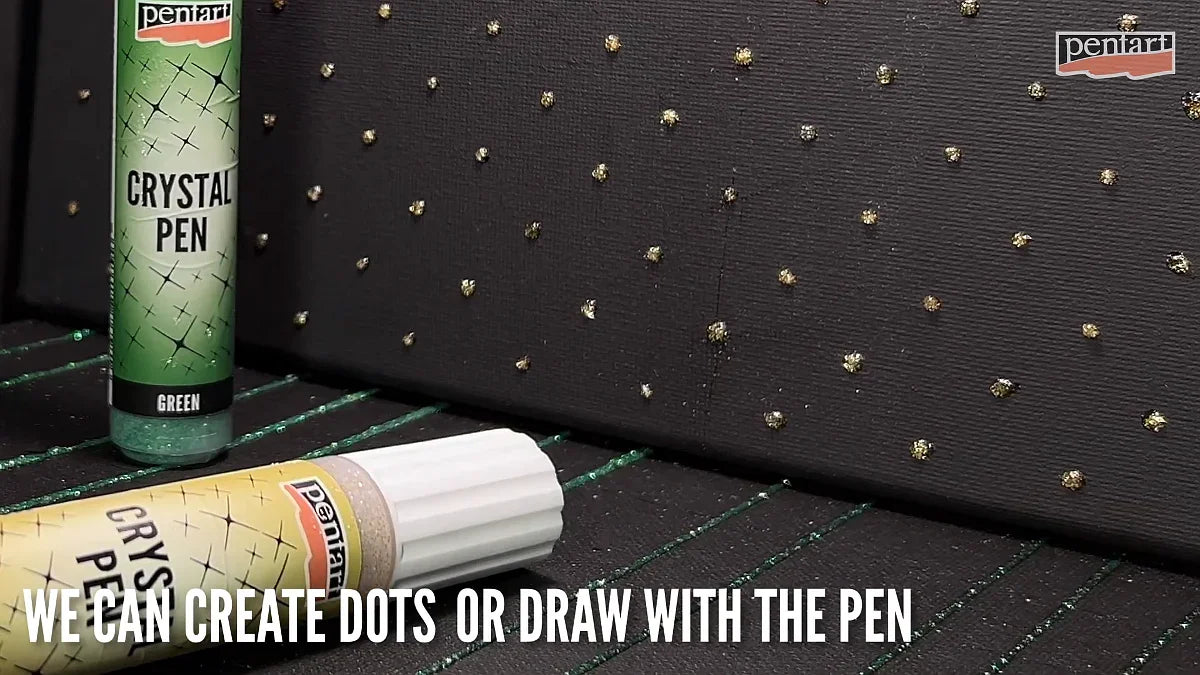 Pentart Crystal pen 30ml - grün - Bastelschachtel