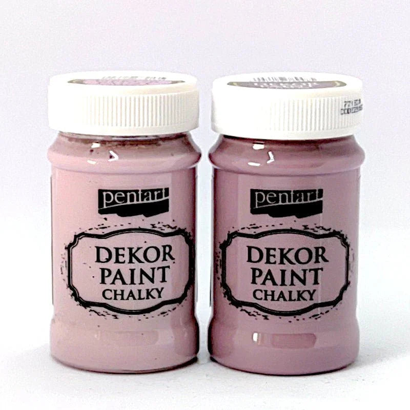 Pentart Dekor Paint Chalky Set 2x100ml - Set 5. - Bastelschachtel - Dekor Paint Chalky 100ml - PEN-BUND-CHAL5