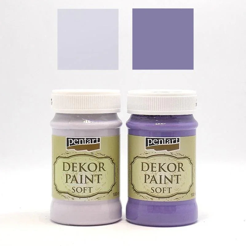 Pentart Dekor Paint Chalky Set 2x100ml - Set 6. - Bastelschachtel - Dekor Paint Chalky 100ml - 