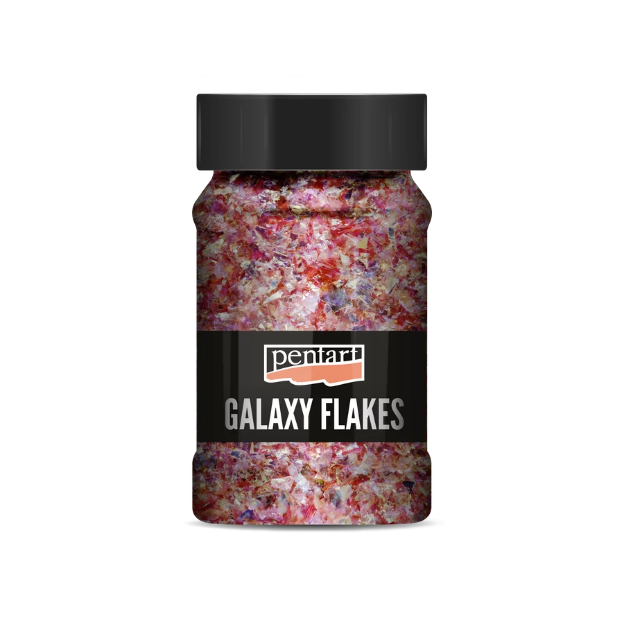 Galaxy Flakes 15g - Eris pink - pink - detail - Pentart